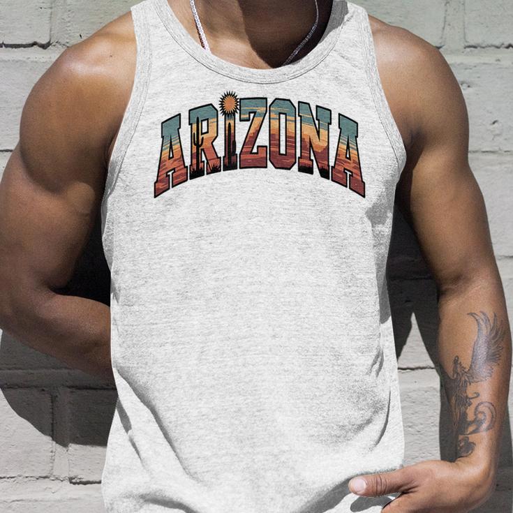 ヴィンテージアリゾナtシャツ レトロな砂漠のサグアロサボテン タンクトップ 彼への贈り物