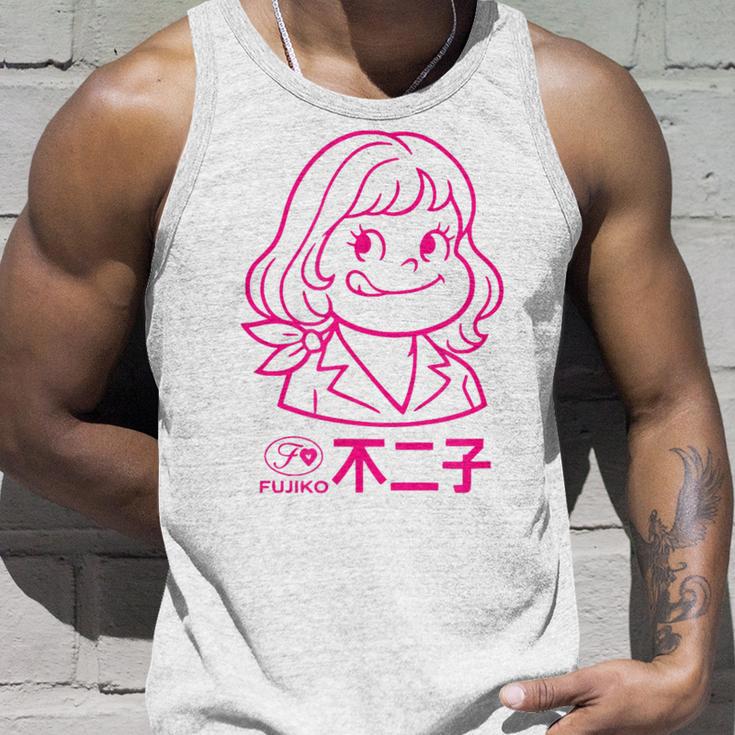不二子 ペコちゃん風 レトロガール Fujiko アニメ パロディ メンズ レディース タンクトップ 彼への贈り物