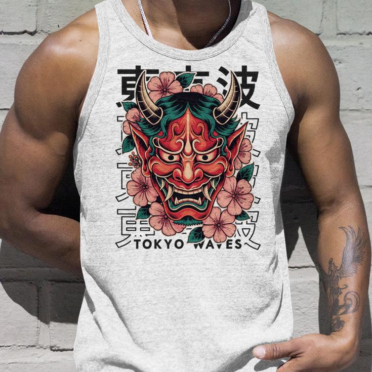 日本悪魔 般若 鬼 鬼 仮面 妖怪鬼 鬼 仮面 長袖tシャツ タンクトップ 彼への贈り物