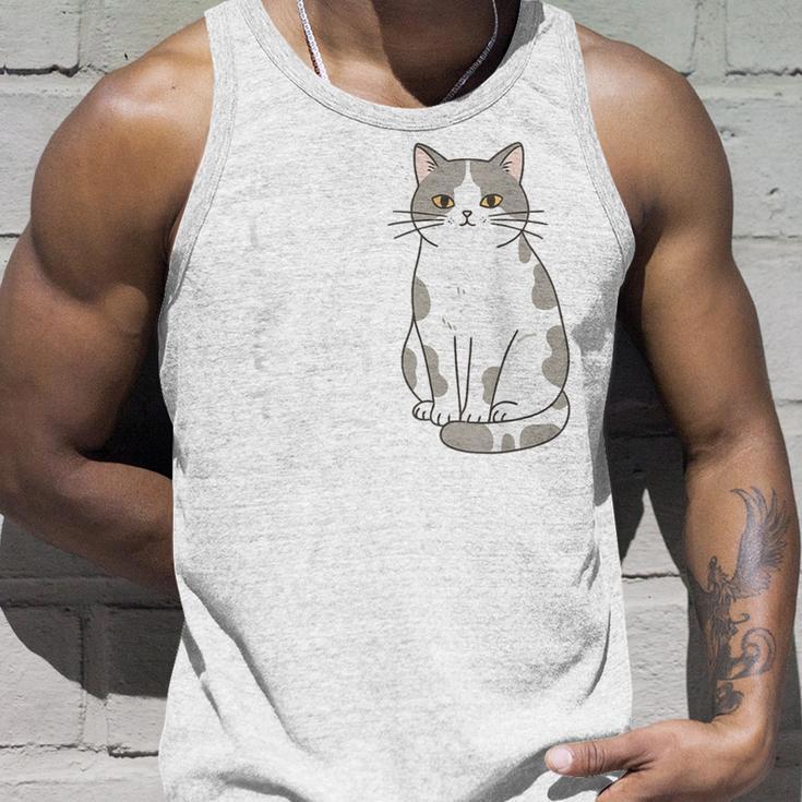 猫のために働いてます サバ白猫 猫好きあるある 社畜ネタ 面白い タンクトップ 彼への贈り物