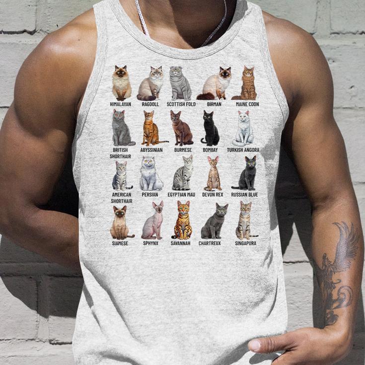 猫の種類教育猫の品種チャートガイド タンクトップ 彼への贈り物