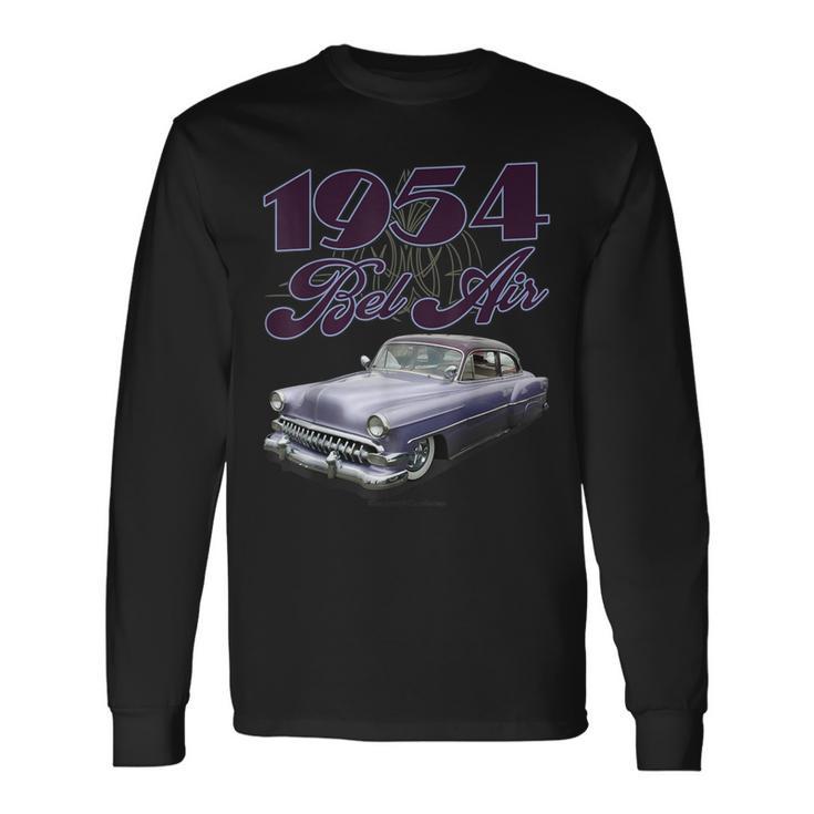 1954 Belair Low Rider Kustom リードそり ホットロッド マッスルカー 長袖Tシャツ