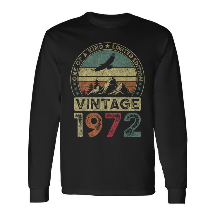 1972年ヴィンテージ、限定版、54歳の誕生日、54歳 長袖Tシャツ