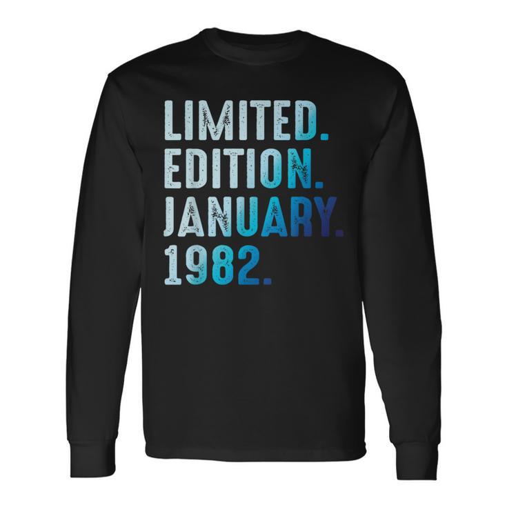 1982年1月 1982年誕生日1982年限定版 長袖Tシャツ