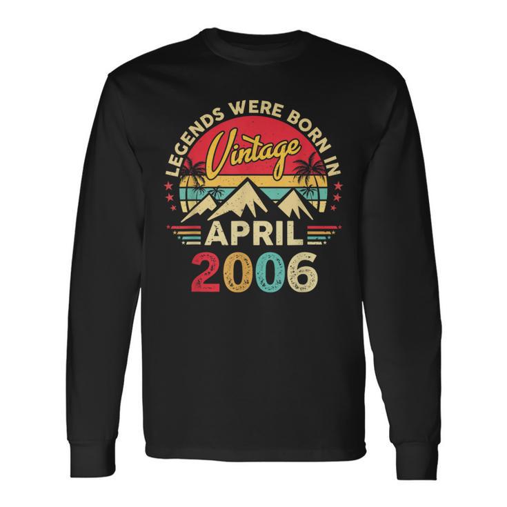 2006年4月 レトロ サンセット クラシック 20歳 20歳の誕生日 長袖Tシャツ