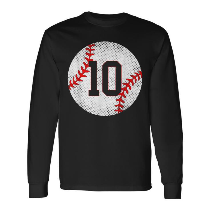 2013 10歳の誕生日 野球 10歳 男の子 キッズ 長袖Tシャツ