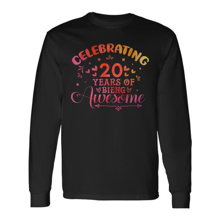 20歳の誕生日お祝いデザイン 面白い20歳のb日の引用 長袖Tシャツ
