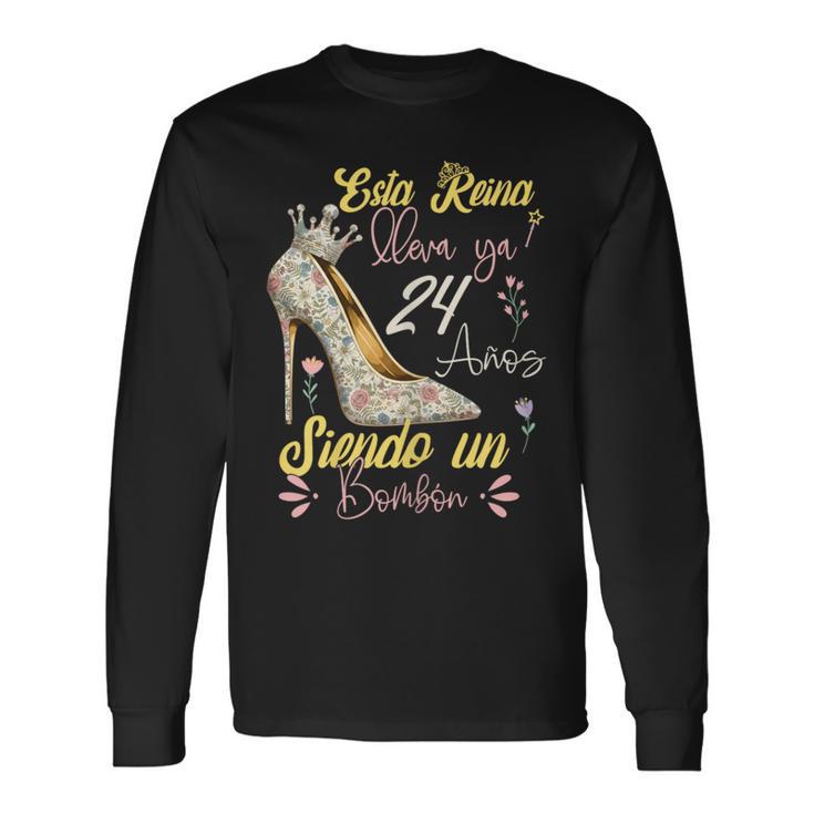 24 Añosiendo Un Bombón Cumpleaños 24 Años Camiseta de manga larga