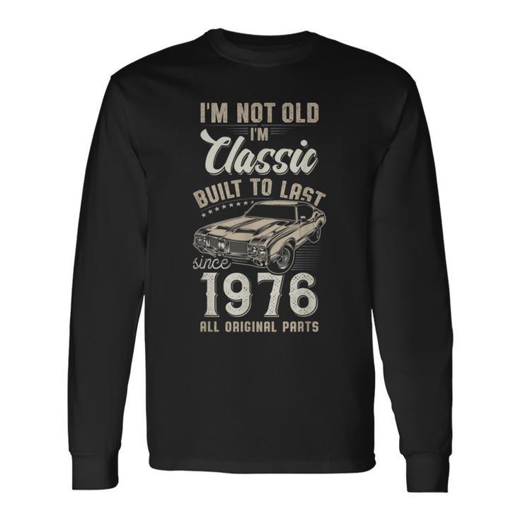 50歳の誕生日 1976年生まれのクラシックカー 長袖Tシャツ