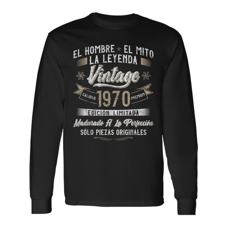 56 Cumpleaños 56 Años Hombreintage 1970 Regalo Camiseta de manga larga