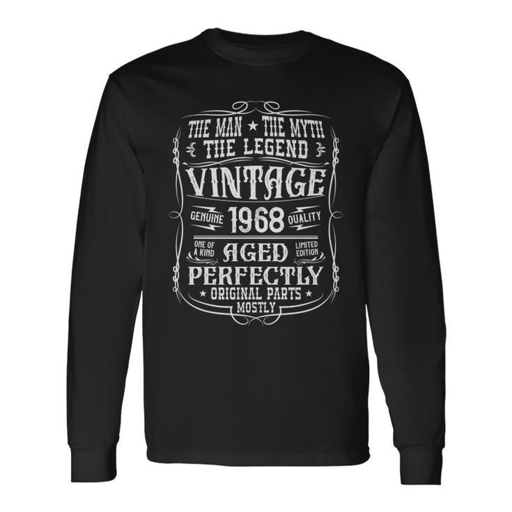 57 歳の誕生日プレゼント ヴィンテージ 1968 男性 面白い 57 歳 1968 長袖tシャツ 長袖Tシャツ