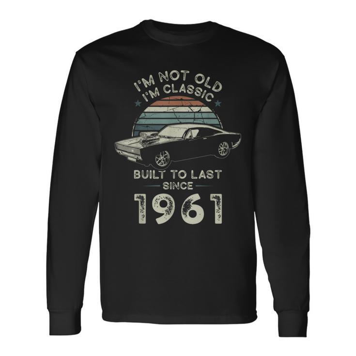 65歳の誕生日 1961年クラシックカー 長袖Tシャツ