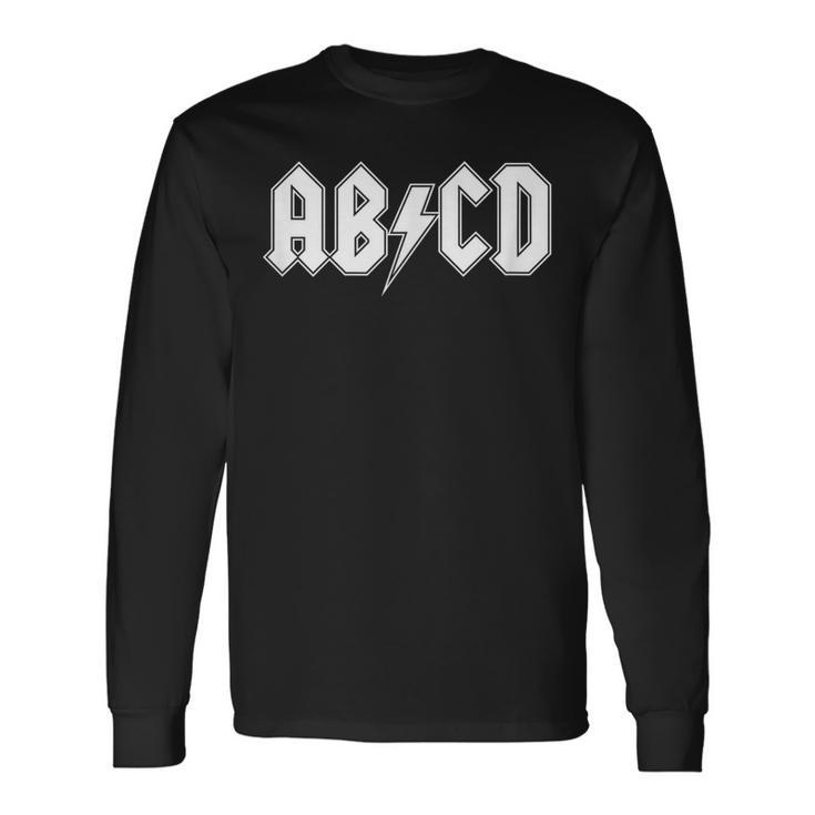 Abcd Adcd パロディ 長袖Tシャツ