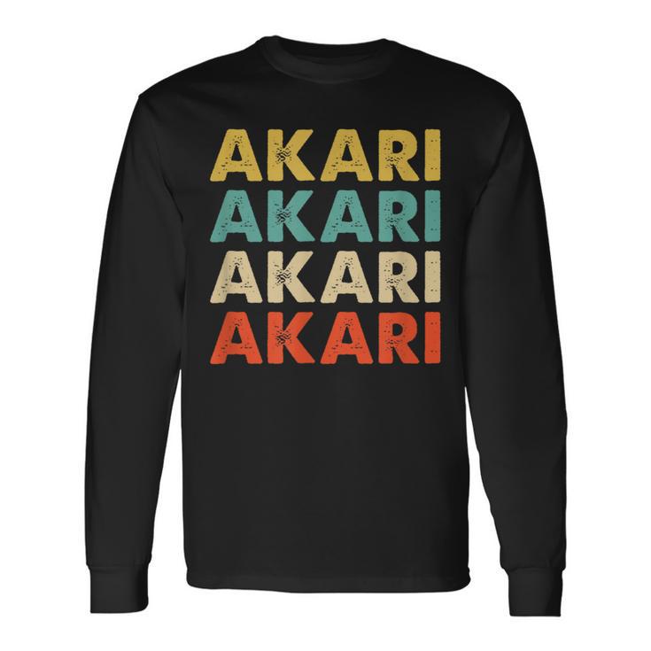 Akari 灯 長袖Tシャツ