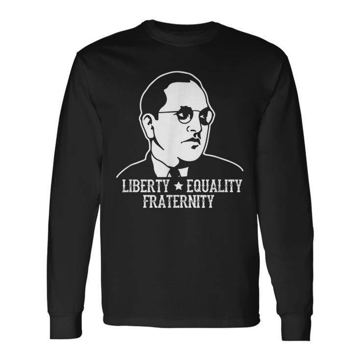 Ambedkar Jayanthi 平等自由 長袖Tシャツ