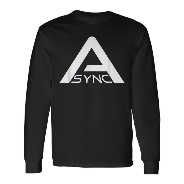Async Backroom Pixels Research 長袖Tシャツ