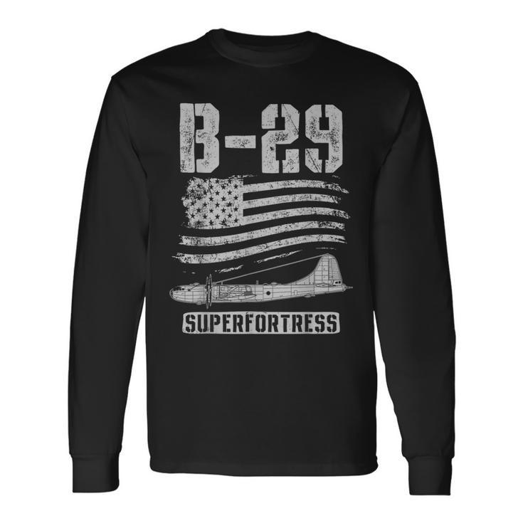 B-29Uperfortress Bomber Airplane Pilot World War Ii 長袖Tシャツ
