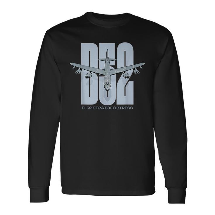 B-52Tratofortress Bomber Gráfico De Aviación Militar Camiseta de manga larga