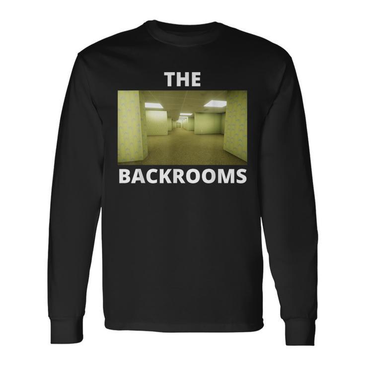 The Backrooms Creepypasta Memeへようこそ 長袖Tシャツ
