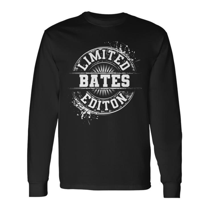 Bates 面白い 苗字 ファミリーツリー 誕生日 同窓会 ギフトアイデア 長袖tシャツ 長袖Tシャツ