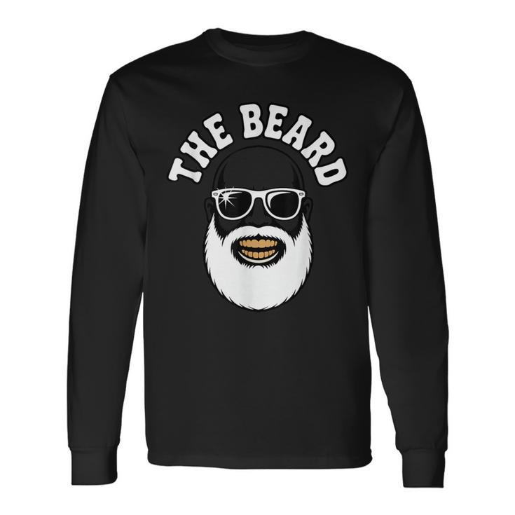 The Beard 白髭 サングラス スカル風 メンズ バーバー スタイル アイコン 長袖Tシャツ ギフトのアイデア