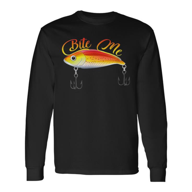 Bite Me 釣りルアー シャツ 長袖Tシャツ ギフトのアイデア