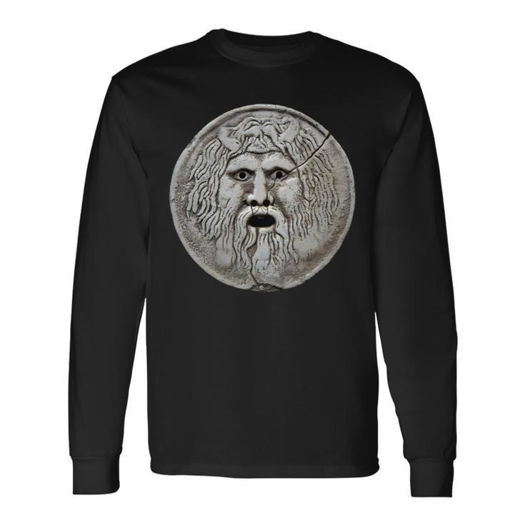 Bocca Dellaerita 真実の口 古代マスク 長袖tシャツ 長袖Tシャツ