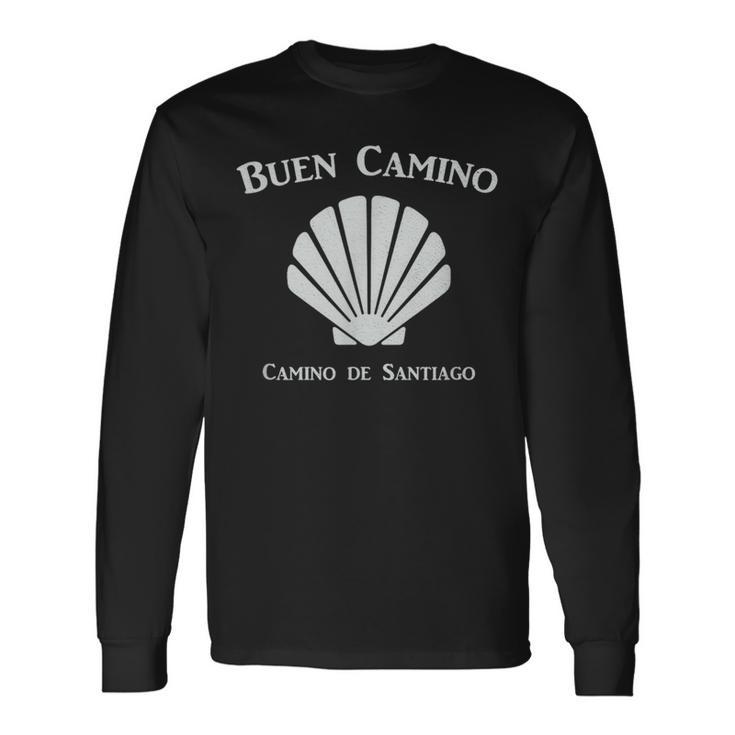 Buen Caminohell カミノデサンティアゴ巡礼ザ・ウェイ 長袖Tシャツ