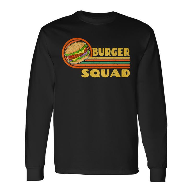 Burgerquad チーズバーガー 食通愛好家チーム ハンバーガー 長袖Tシャツ