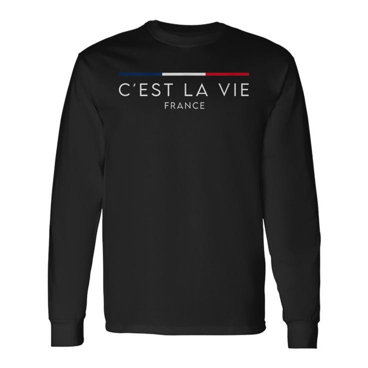 C'est Laie-フランス-フランスのナショナルカラー 長袖Tシャツ
