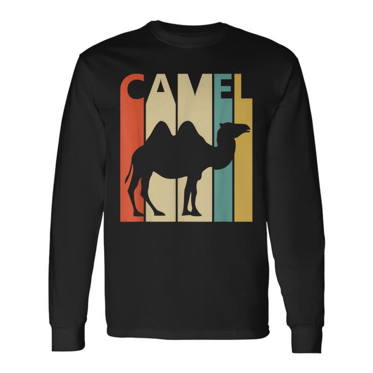 Camel ラクダ 動物 長袖Tシャツ