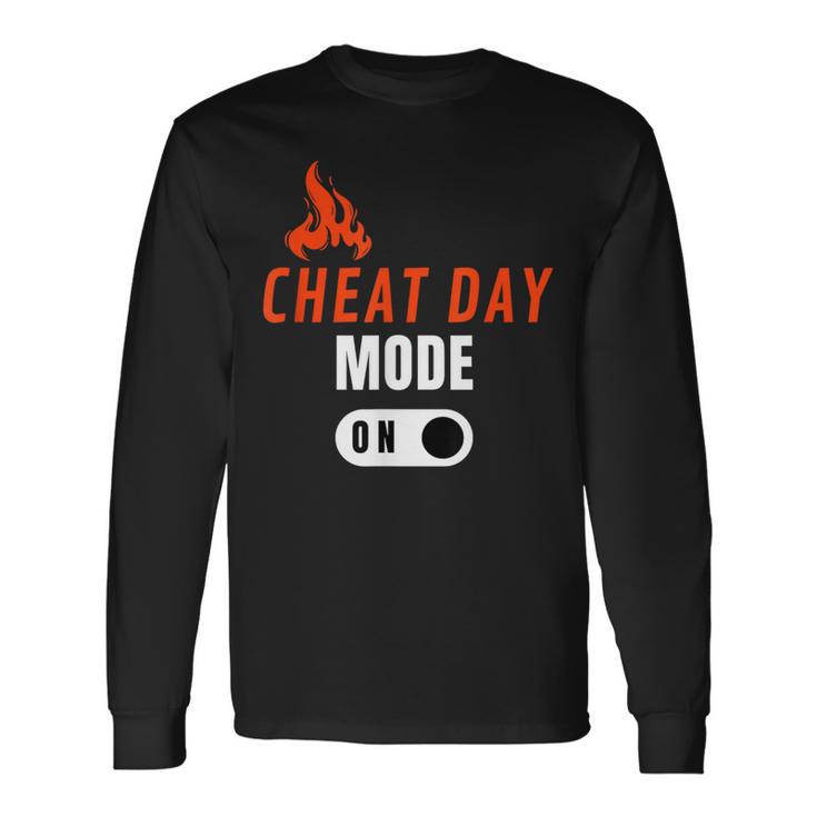 Cheat Day 高カロリー おもしろダイエット 長袖Tシャツ