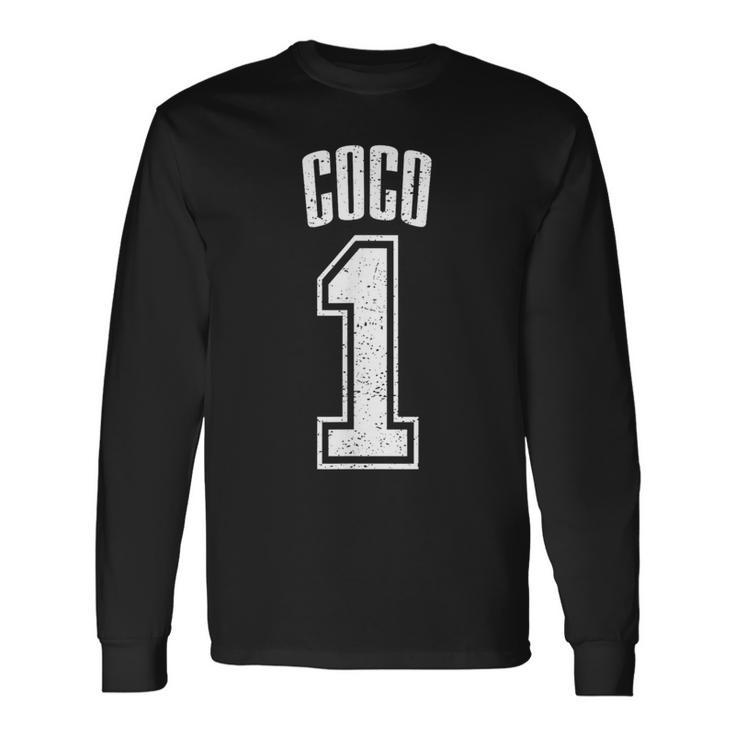 Cocoサポーター番号 1番の大ファン 長袖Tシャツ