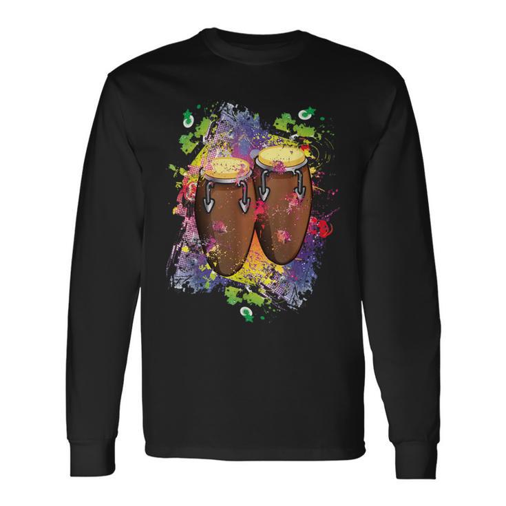 Congasalsa Instruments Latino Music 長袖Tシャツ