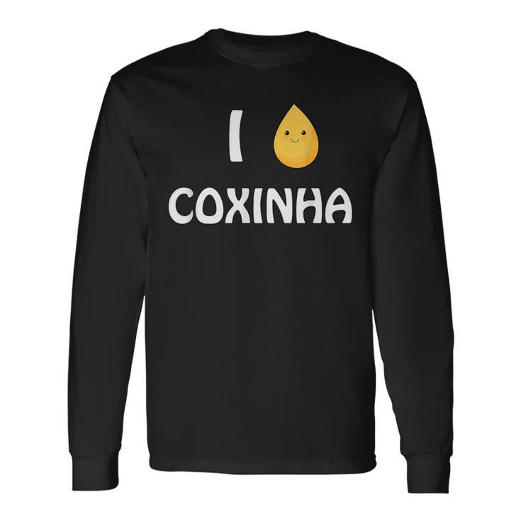Coxinhaが大好き本物のブラジルオリジナル。 長袖Tシャツ