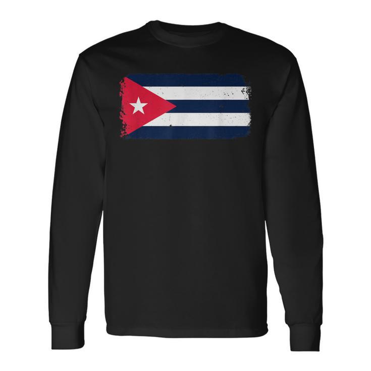 Cuban Flag Cuba Miamipanish Cuban 長袖Tシャツ