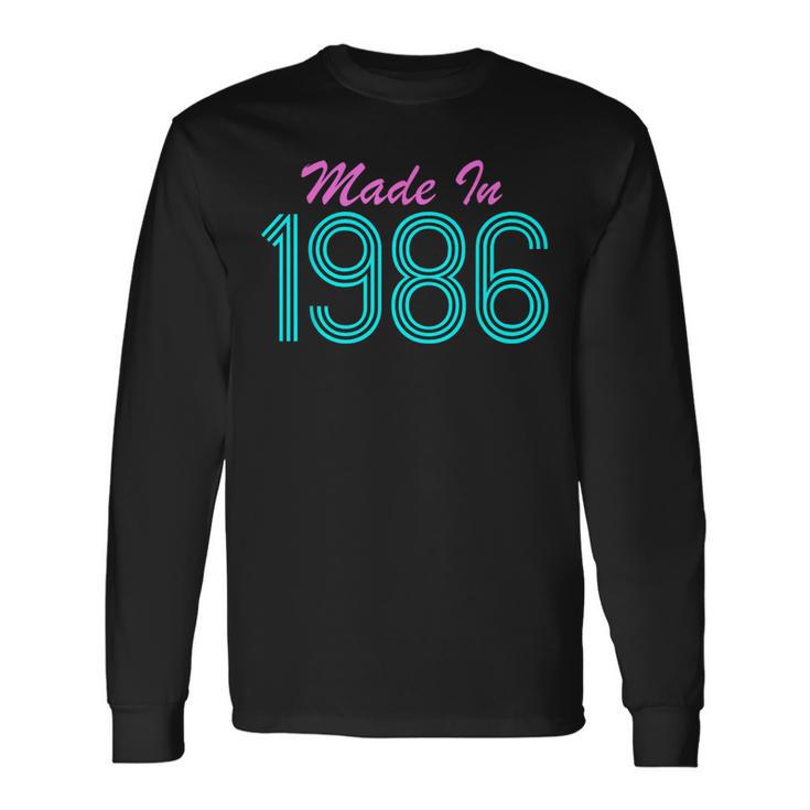 D'anniversaire Des Années 80 T-shirt à manches longues