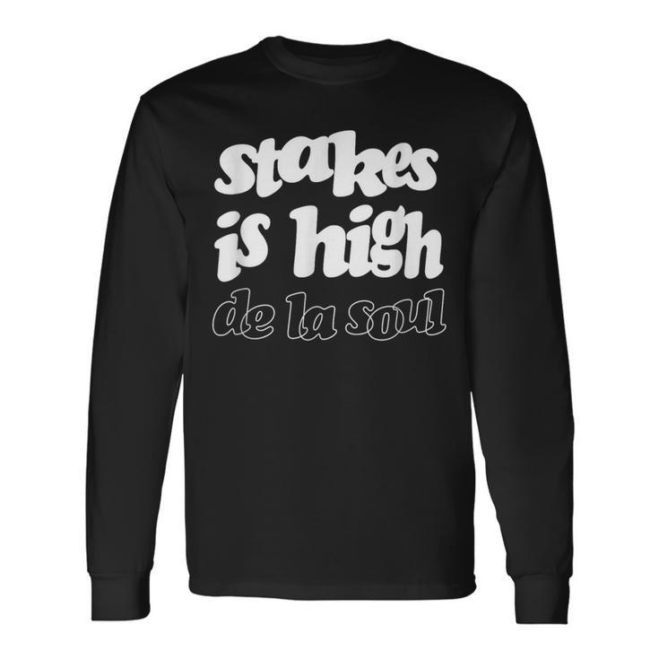 De Laoul 「Stakes Is High」 長袖Tシャツ
