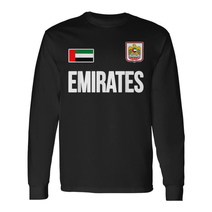 De Los Emiratos Árabes Unidos Regalo De La Bandera De Los Emiratos Camiseta de manga larga