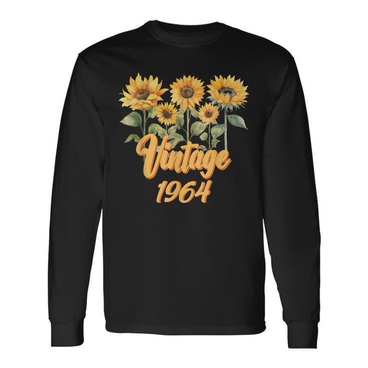 intage 1964 Avec Cinq Beaux Tournesols T-shirt à manches longues