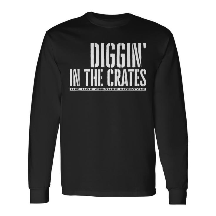 Diggin In In The Cates レコードボックス 長袖Tシャツ