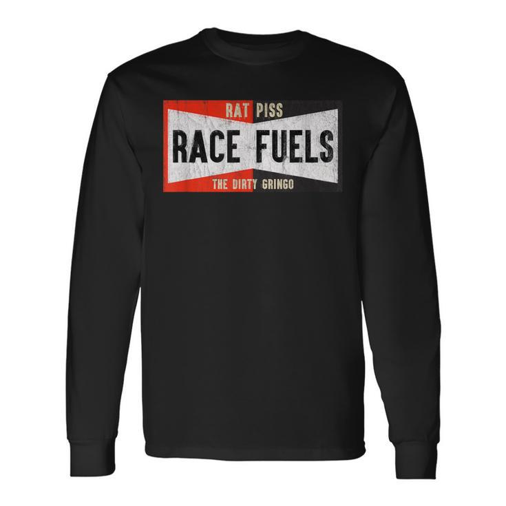 Dirty Gringo Rat Piss Race Fuel ホットロッド レトロ ロカビリー ヒップ 長袖Tシャツ