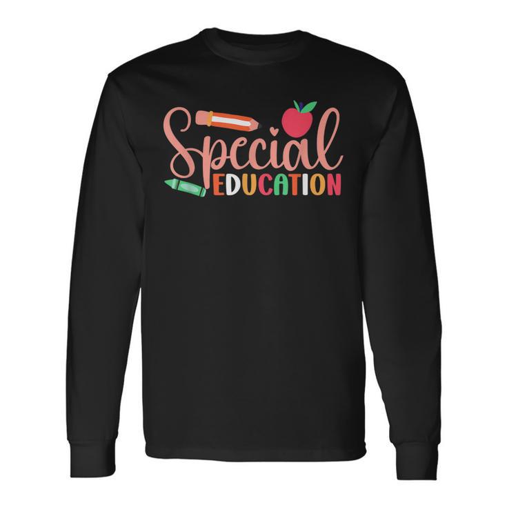Educación Especial Lindo Profesorped Concienciación Camiseta de manga larga