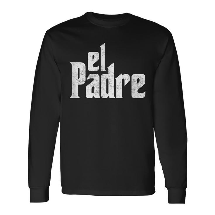 El Padre Papi Chulo Playera Para Dia Del Padre Festa Del Padre Maglietta a maniche lunghe