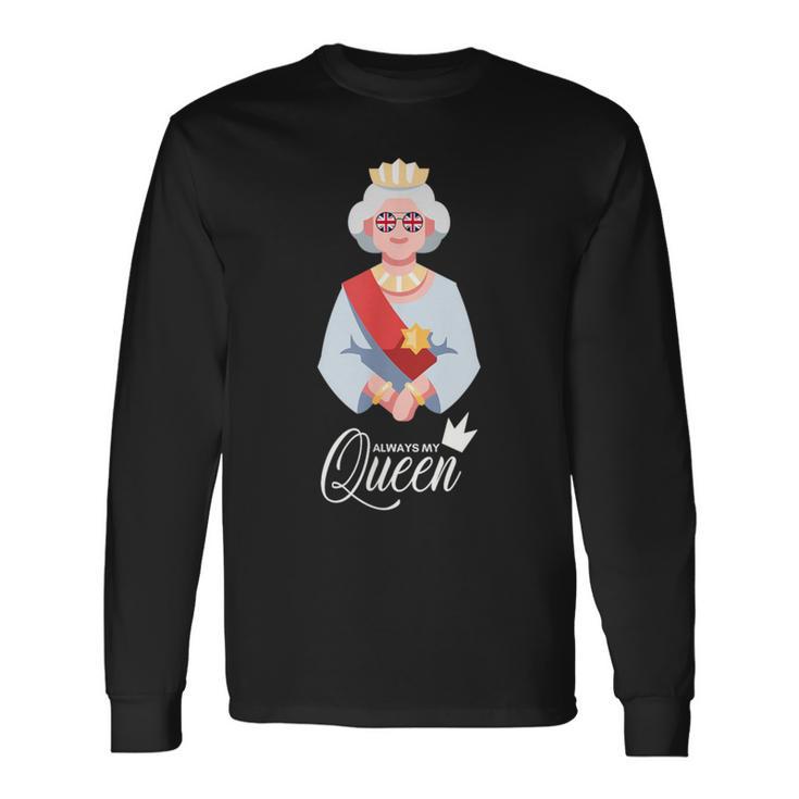 Elizabethunglasses De Manga Corta Británica Camiseta de manga larga