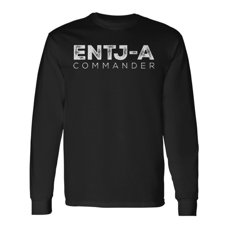 Entj-A The Commander Myers-Briggs パーソナリティテスト 長袖Tシャツ