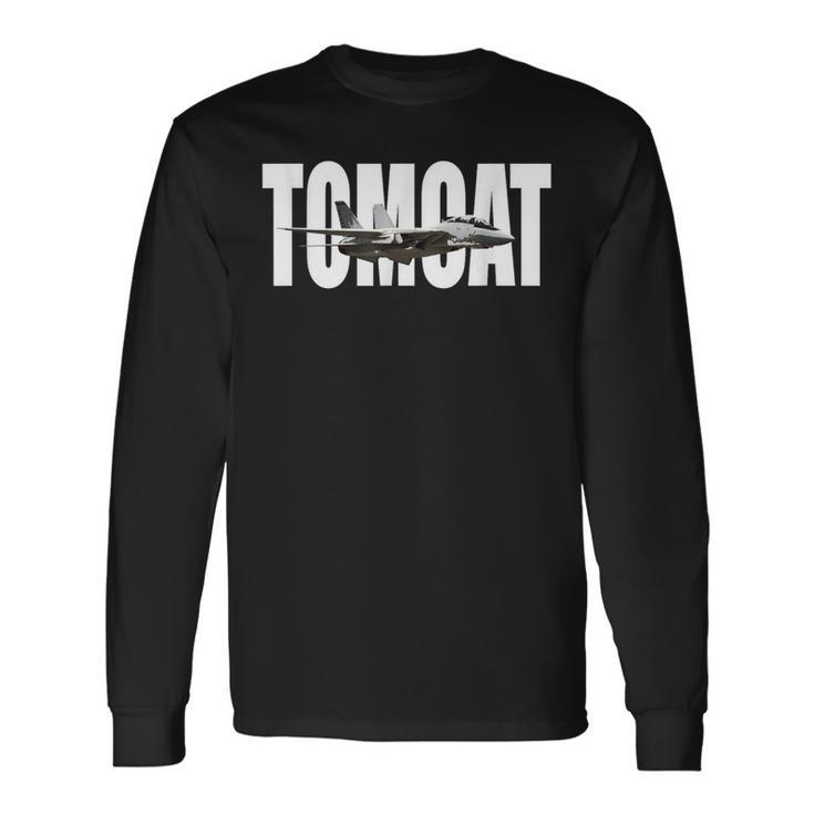 F-14 Tomcat F14 ファイタープレーン 長袖Tシャツ