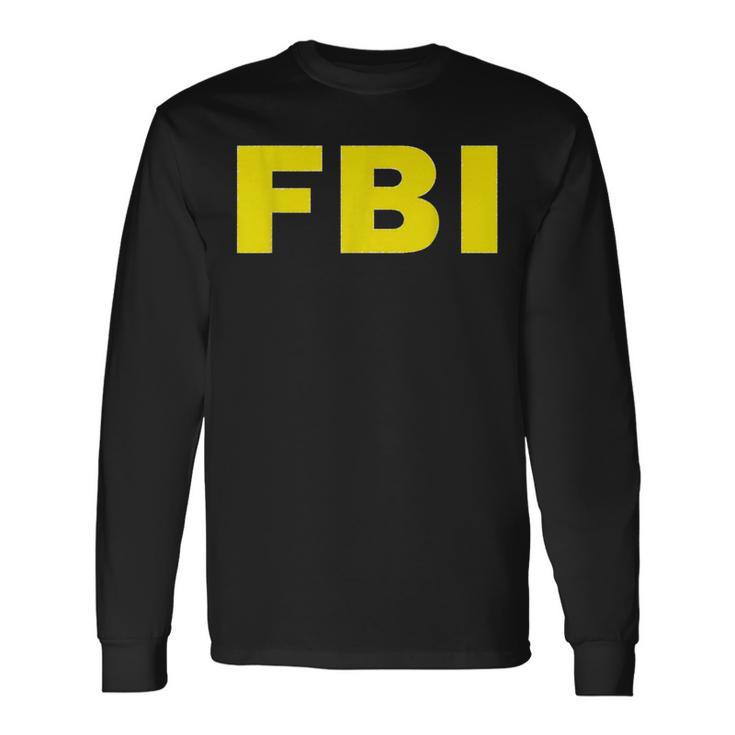 Fbi ハロウィン おもしろコスチューム 長袖Tシャツ