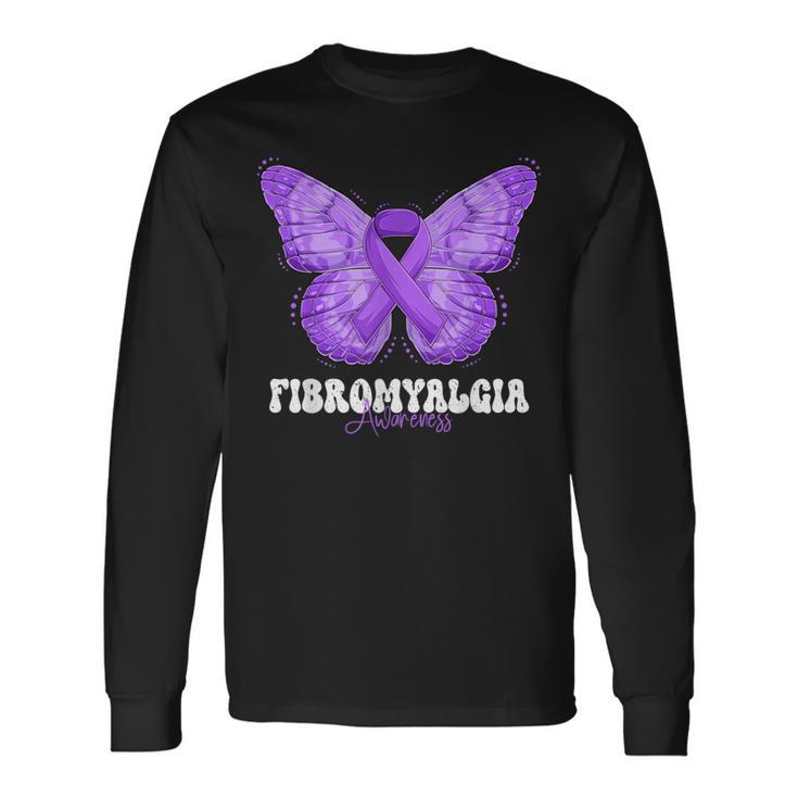 Fibromialgia Mes De Concienciación De La Fibromialgia Cinta Camiseta de manga larga