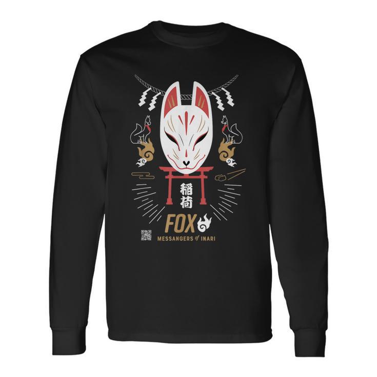 Fox 稲荷神の使者 長袖Tシャツ